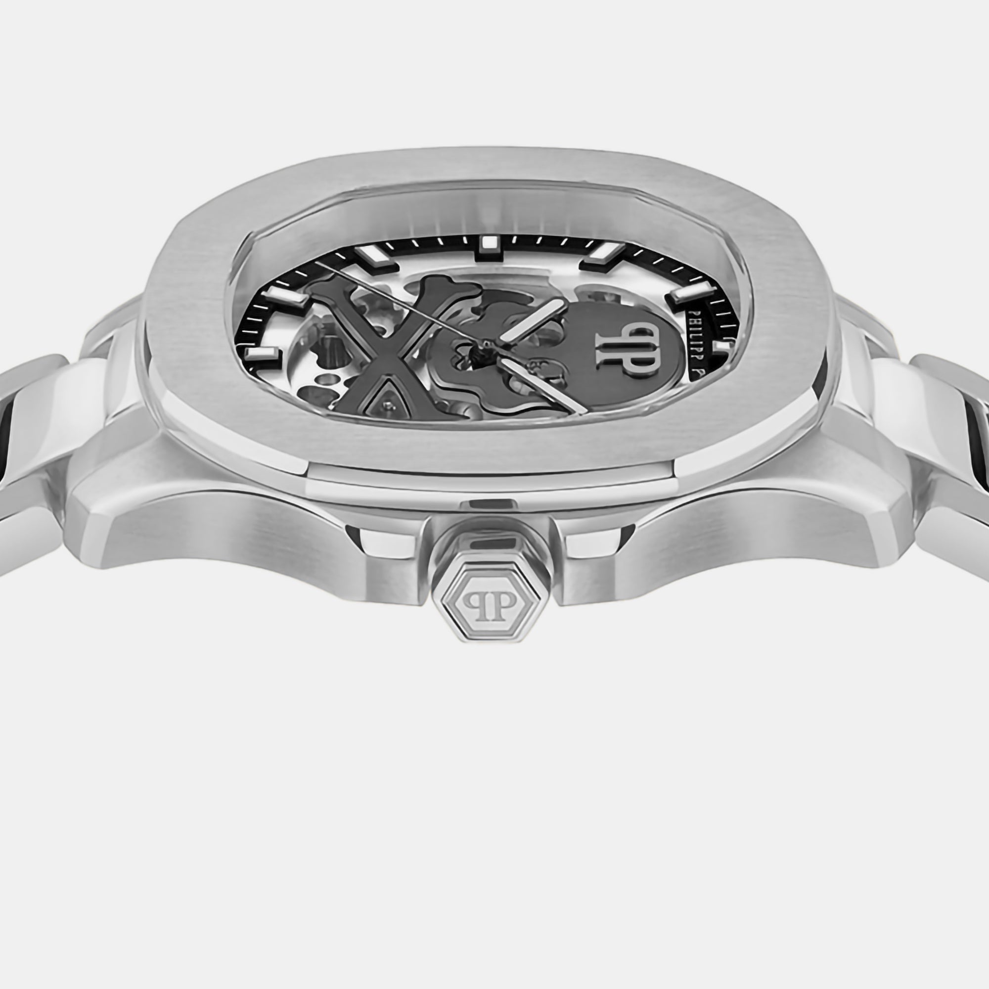 Philipp Plein High-Iconic Men Automatic Silver Dial Analog Stainless Steel Watch PWRAA0223 - view 2