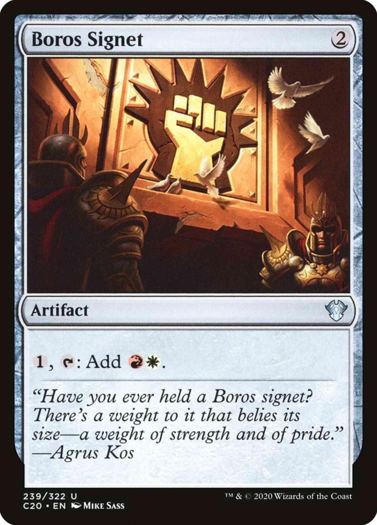 Boros signet 239 – Magic Boros Signet [239] [Commander 2020] [Non-Foil]