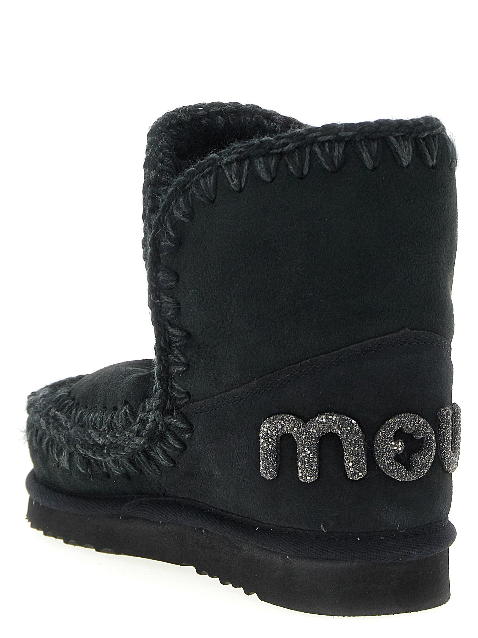 Mou Eskimo 18 Glitter Logo Ankle Boots - view 3