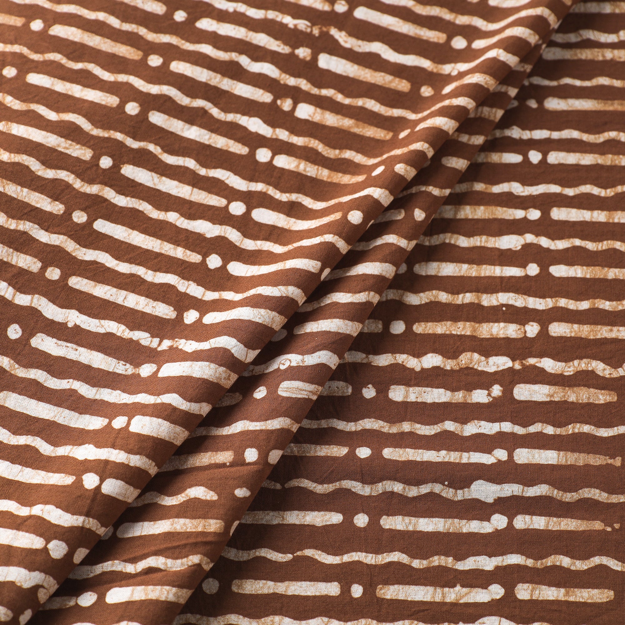 BATIK BY MD. SHARIFF Brown - Hand Printed Cotton Batik Fabric 09 - view 2