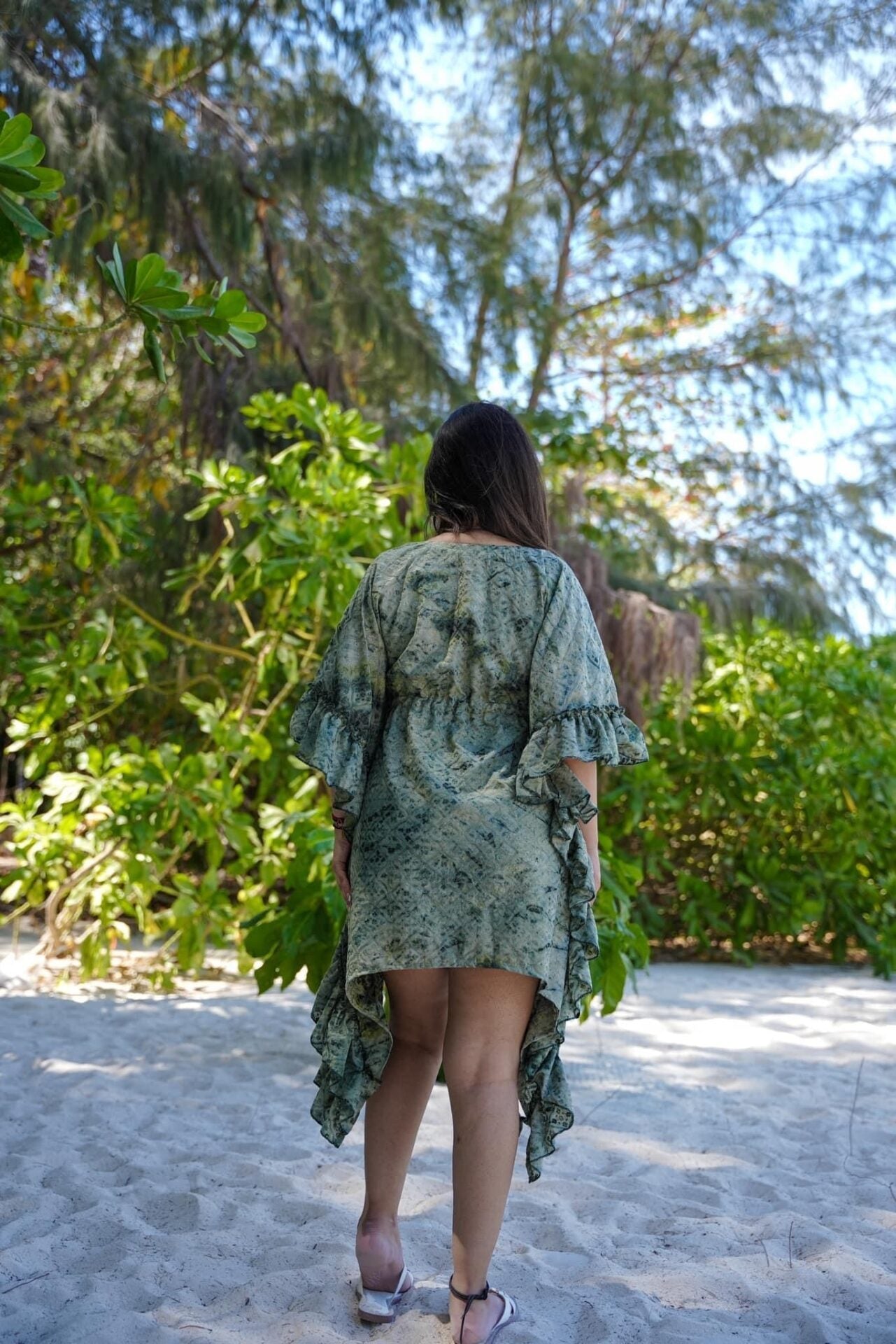 Idaho-o Rustic green kaftan - view 4