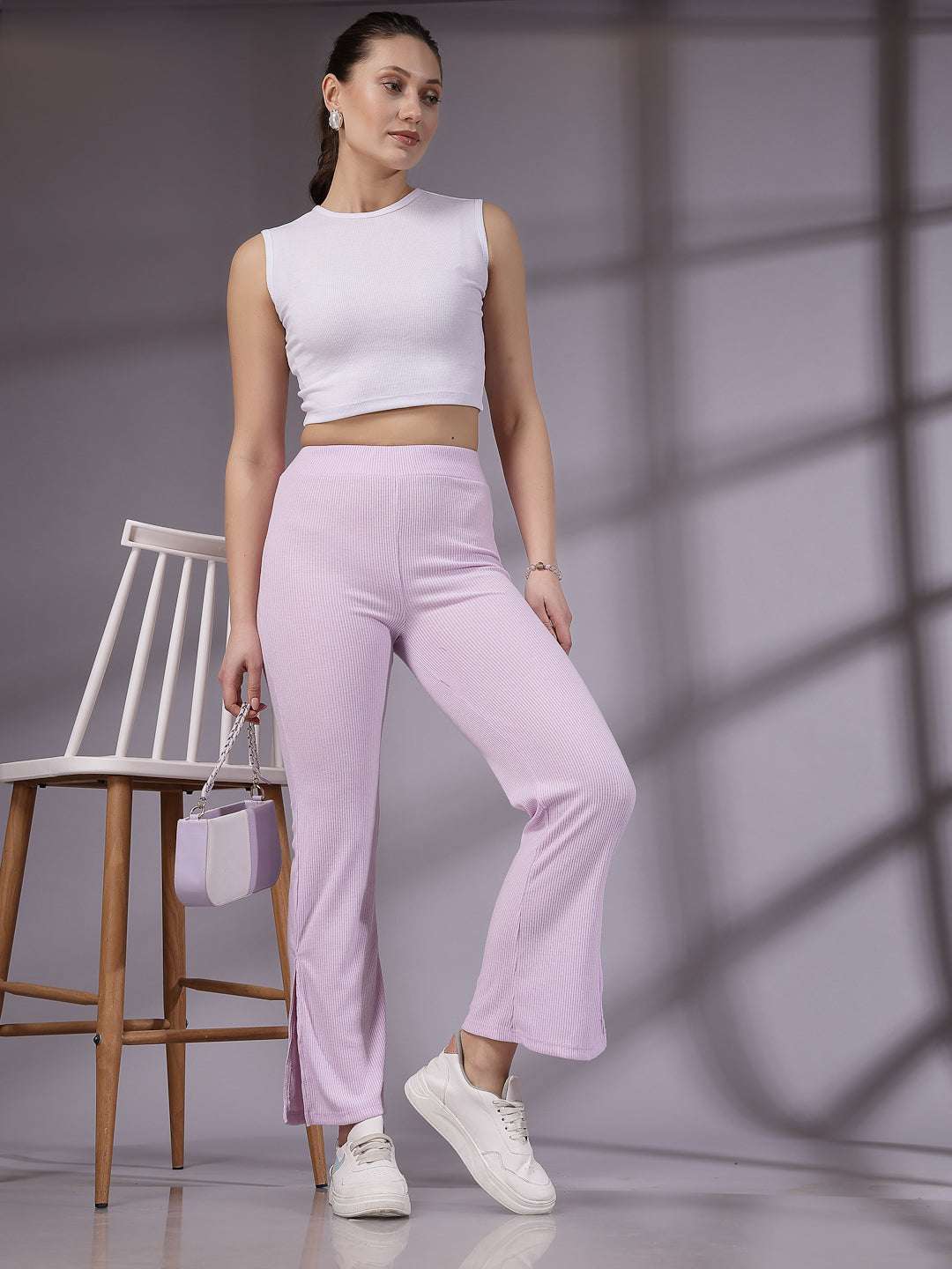 Freehand By The Indian Garage Co Women Solid Trouser - view 2