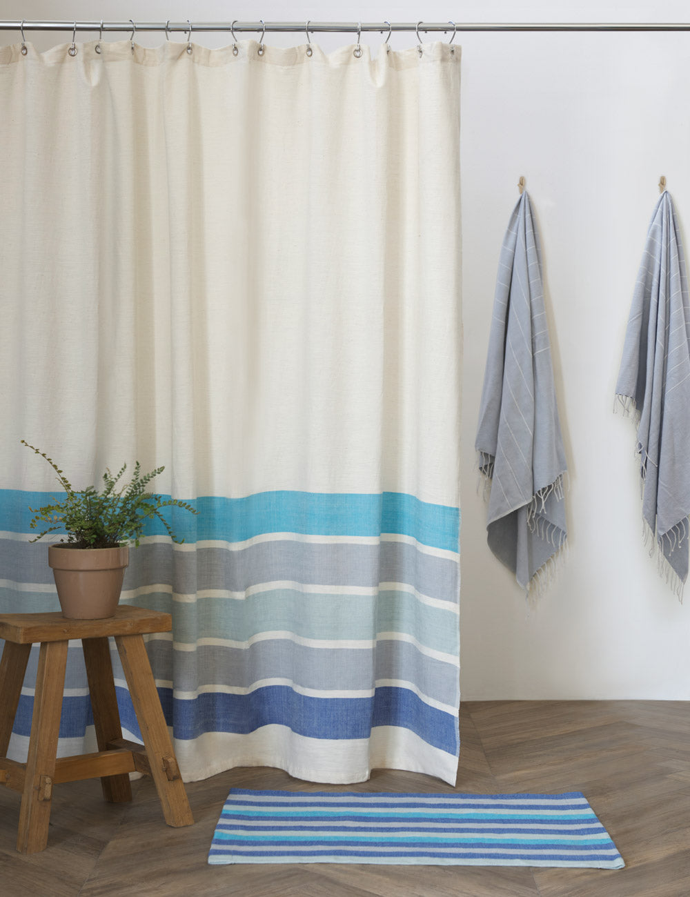 Lulu and Georgia Omo Shower Curtain by Bolé Road Textiles - view 2