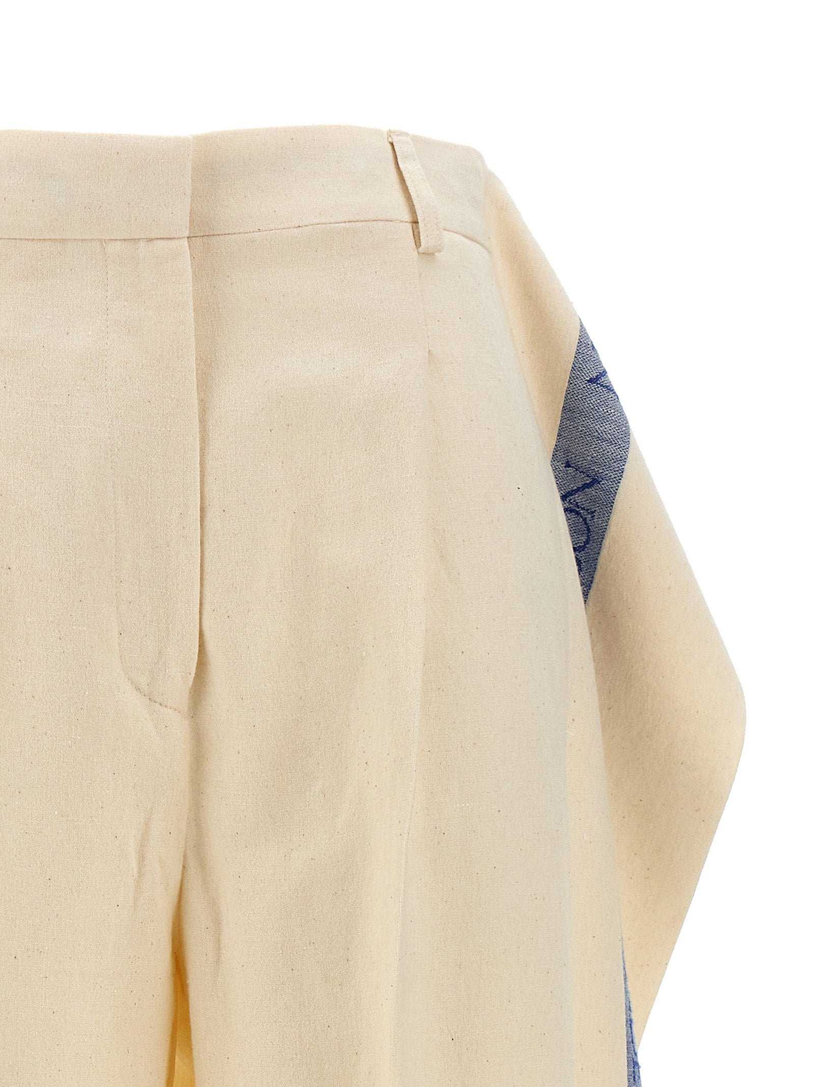 J.w.anderson Logo Band Panel Pants – 50% linen, 50% cotton - view 4