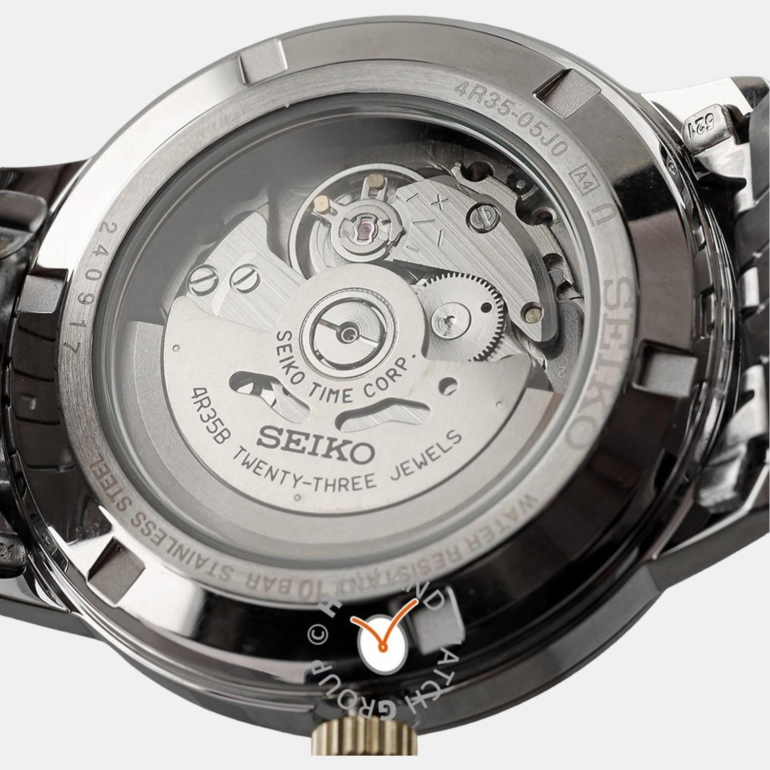 Seiko Dress Men Automatic White Dial Analog Stainless Steel Watch SRPH92K1 - view 3
