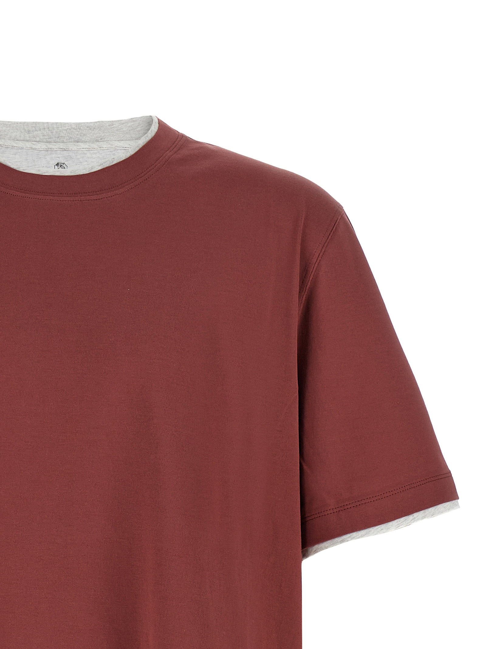Brunello Cucinelli Double Layer T-shirt – 100% cotton - view 3