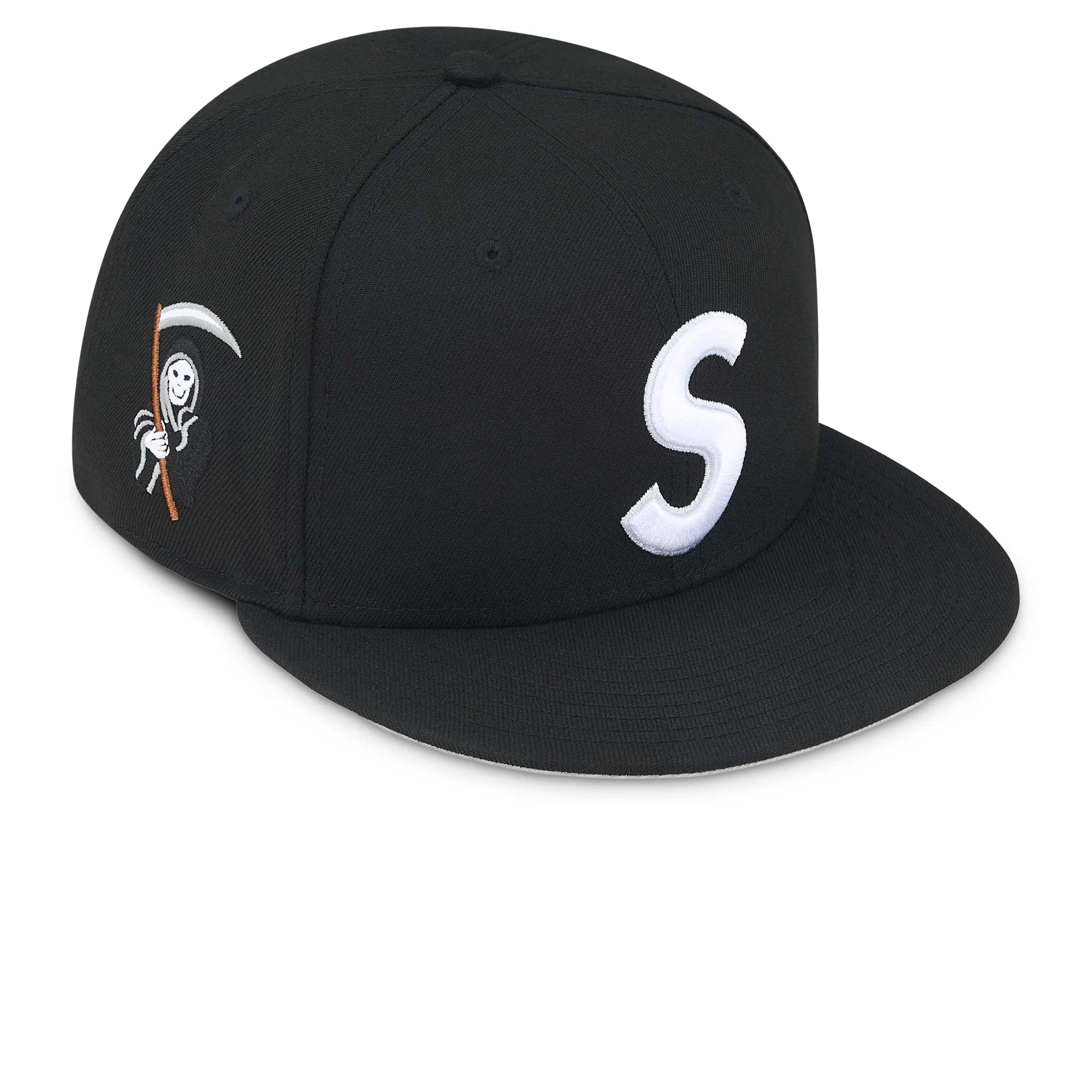 Supreme New Era Reaper S Logo Black Cap