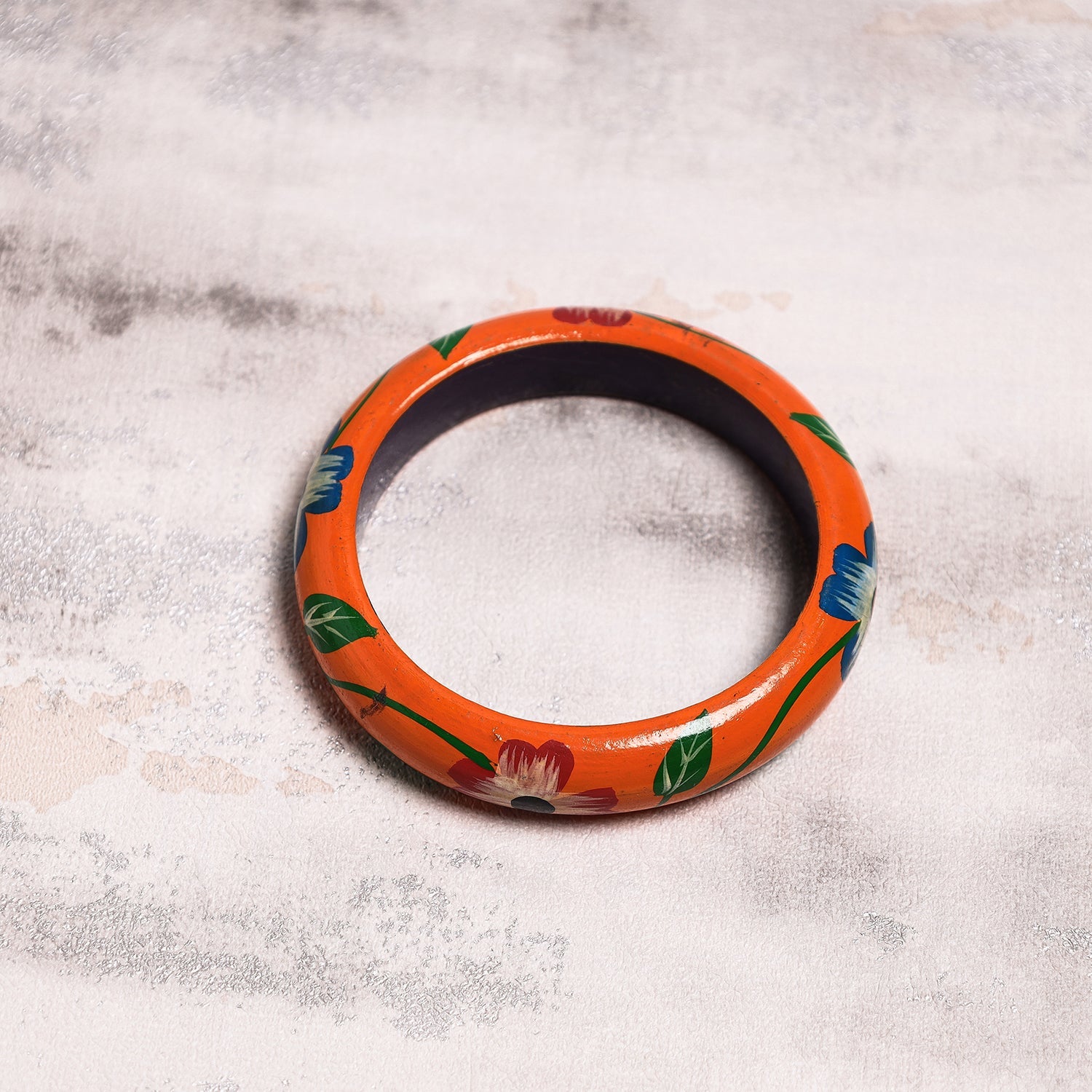 BANARAS KHILONA UDHYOG Banaras Handpainted Wooden Bangle - view 2