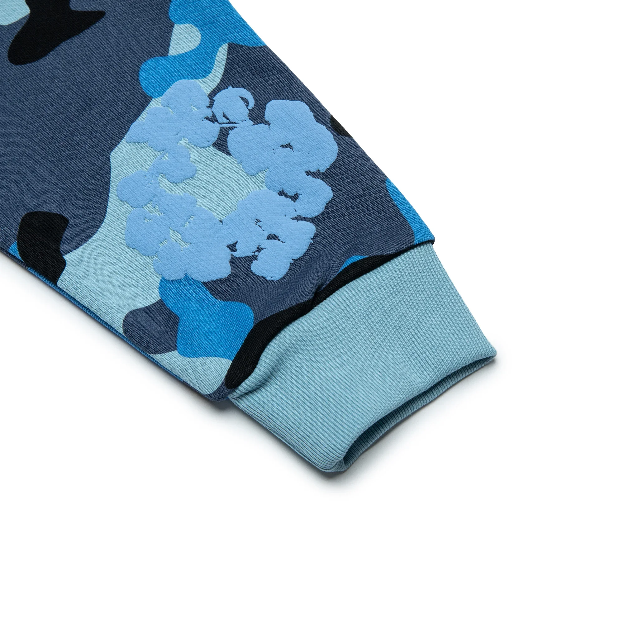 Denim Tears Blue Camo Cotton Wreath Zip-Up Hoodie - view 3