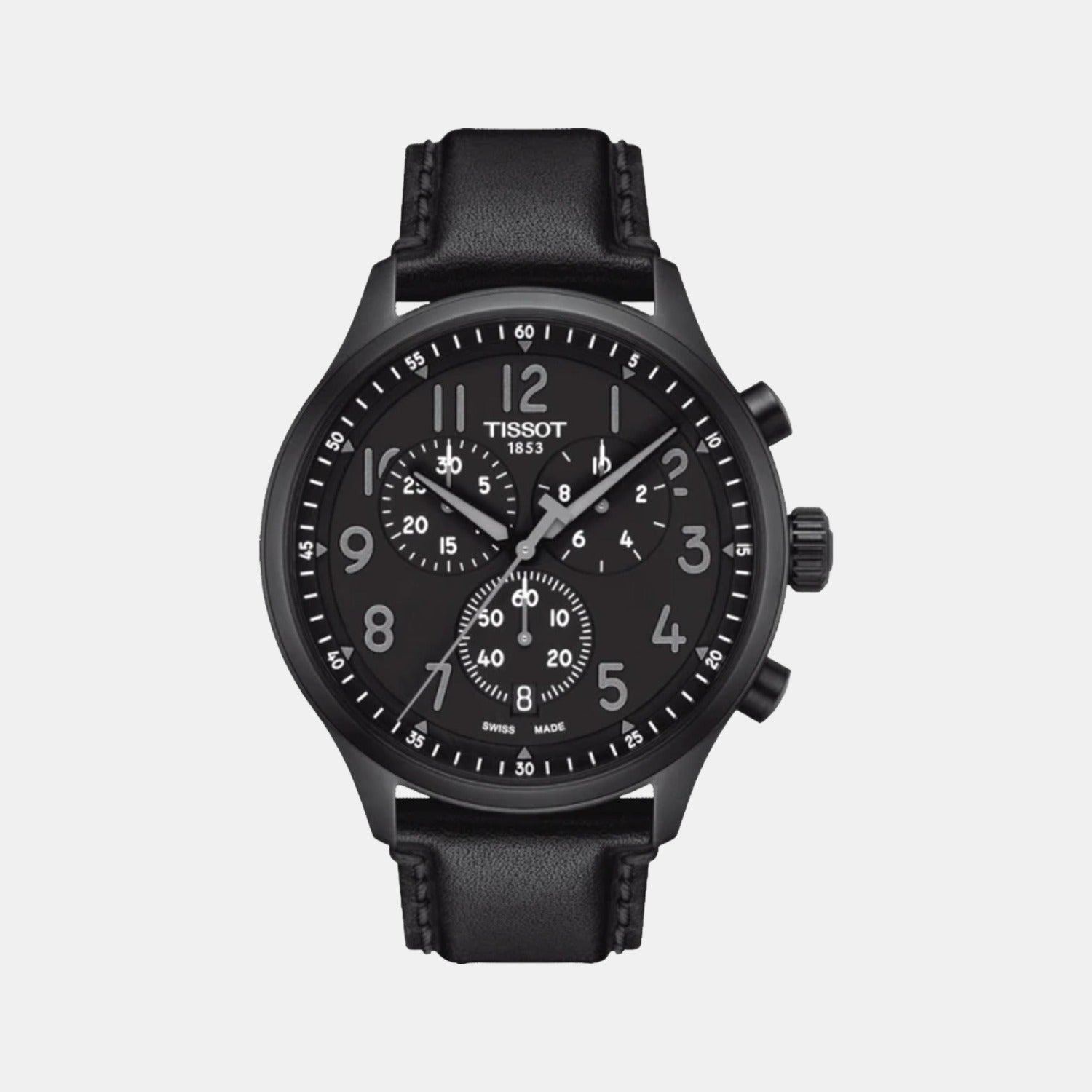 Tissot Chrono Xl Vintage Men's Black Leather Watch T1166173605200