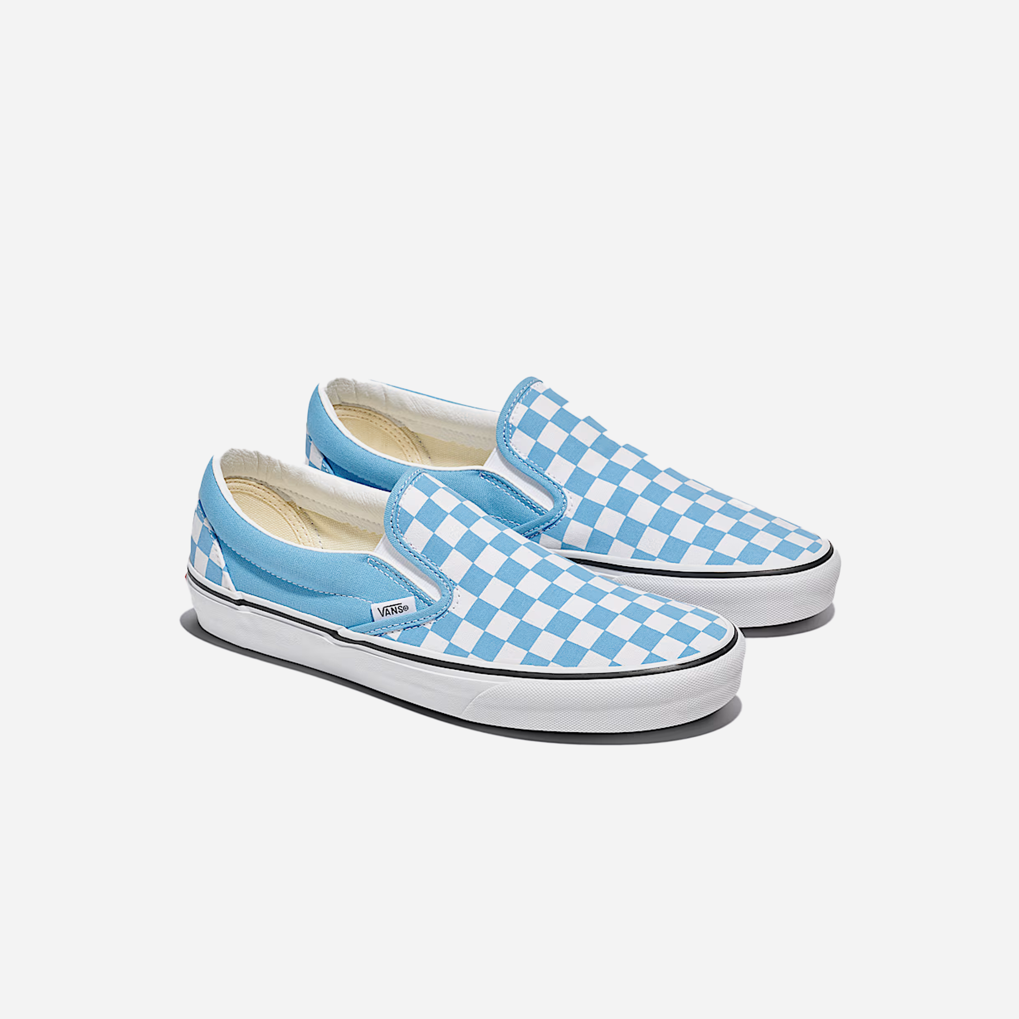Vans Classic Slip-On Checkerboard Shoe Heritage Blue / White - view 2
