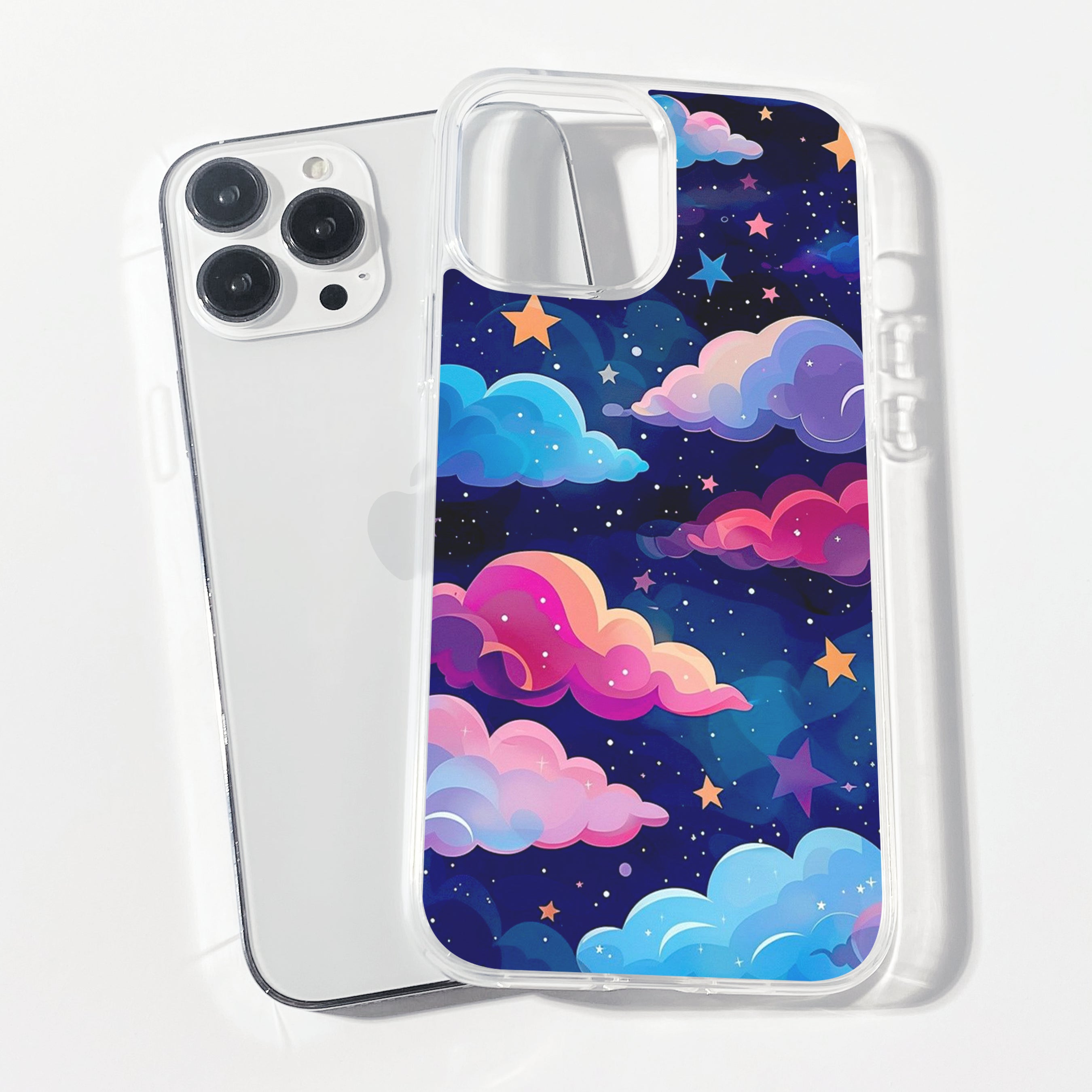 Casebasket Starry Nebula Clear Silicone Phone Cover
