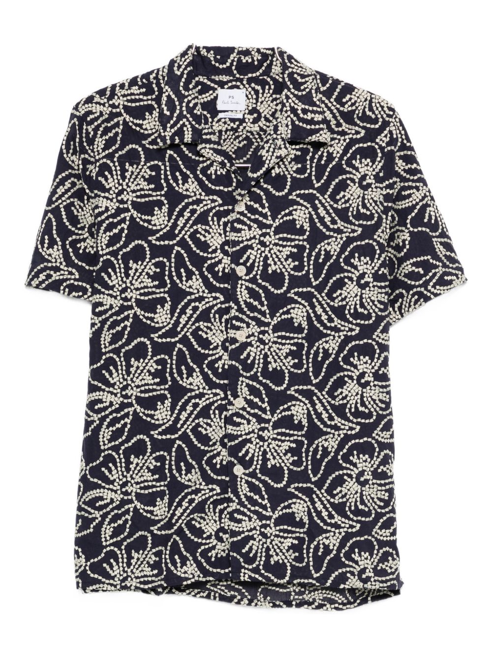 Ps By Paul Smith Cotton blend printed shirt – 56% POLYESTER 44% COTTON