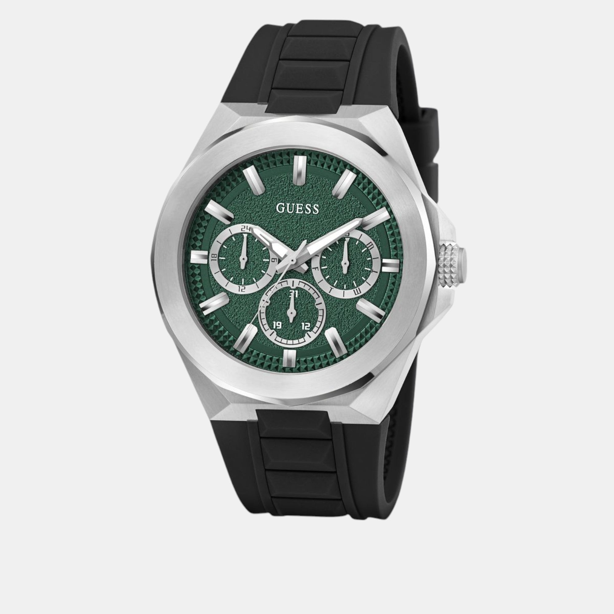Guess Dashboard Men Quartz Green Dial Multi-Function Silicone Watch GW0799G3 - view 2