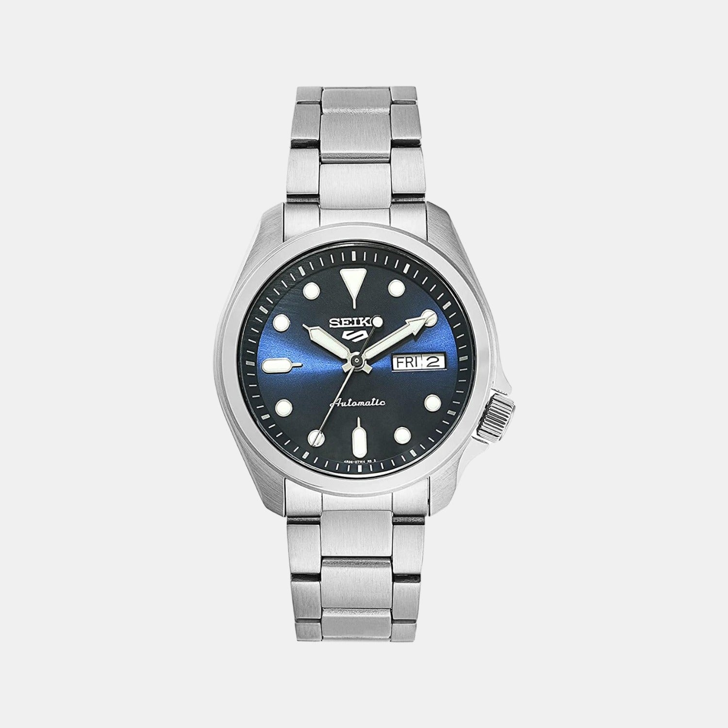 Seiko 5 Sports Men Automatic Blue Dial Analog Stainless Steel Watch SRPE53K1