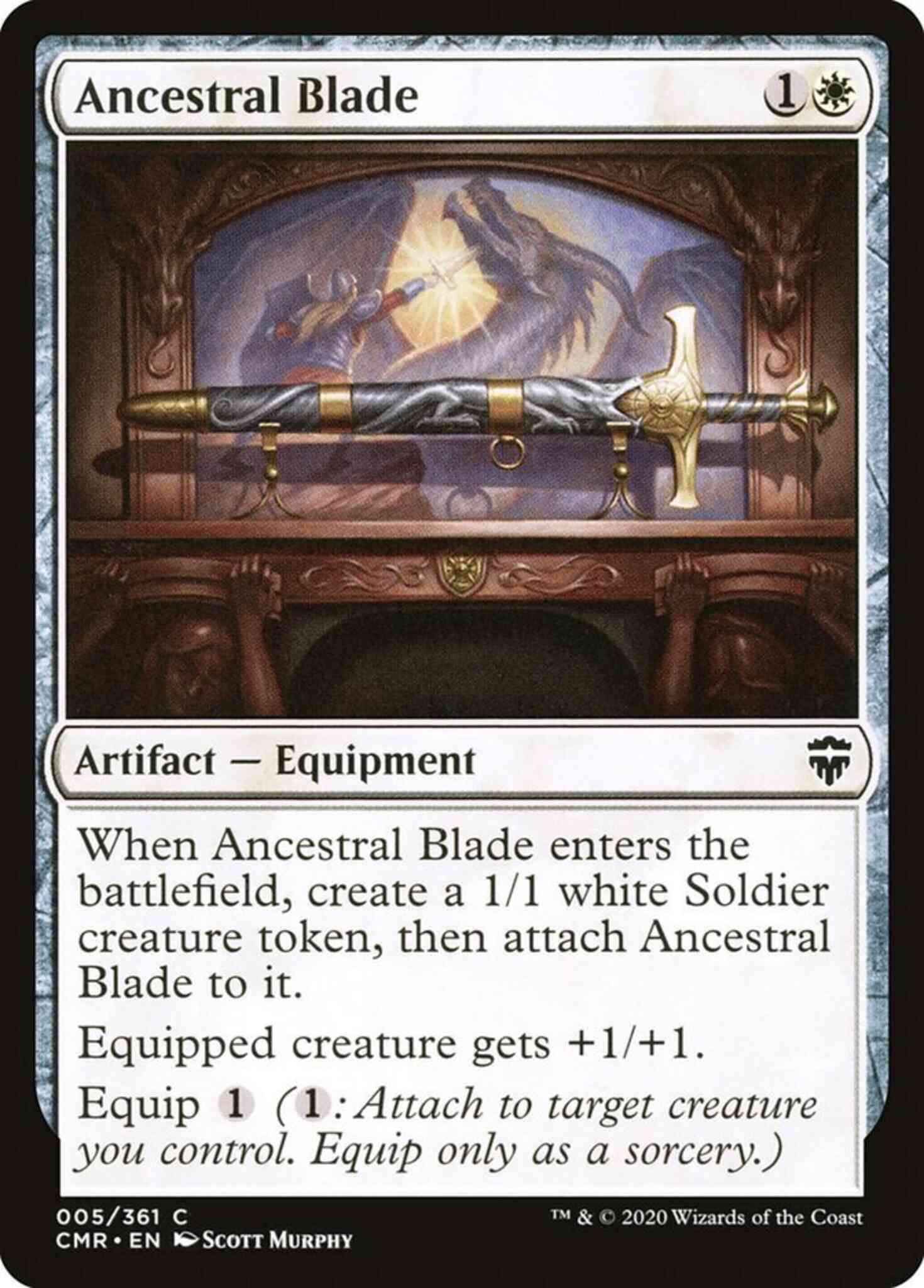Ancestral blade 5 – Magic Ancestral Blade [5] [Commander Legends] [Non-Foil]