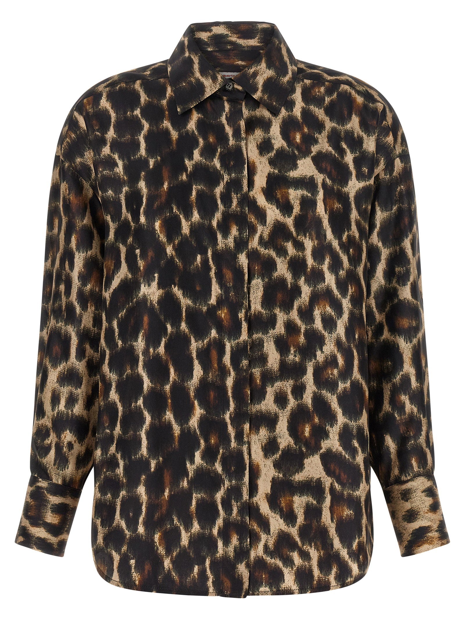 Alberto Biani Jaguar Print Shirt – 100% silk