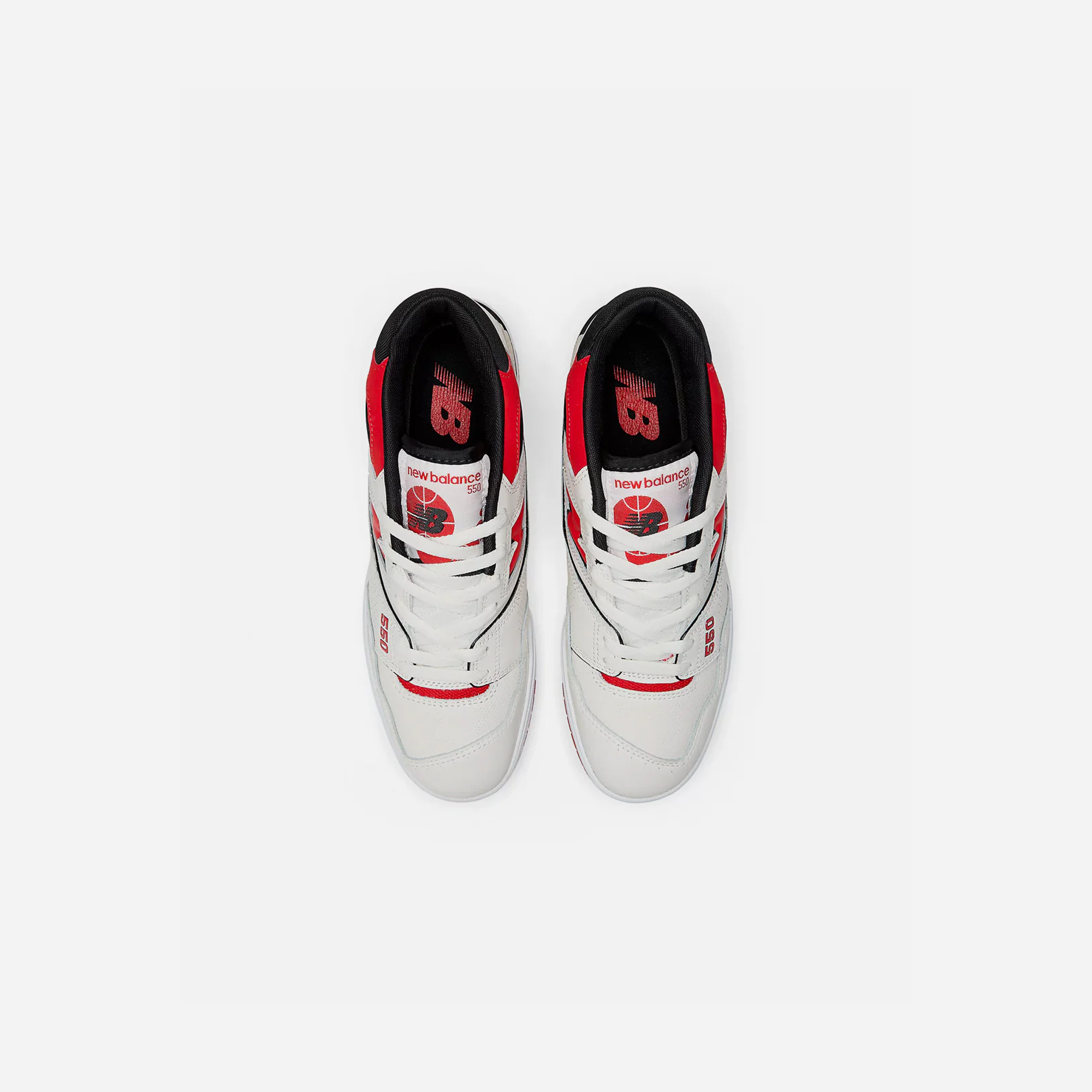 New Balance 550 Sea Salt True Red - view 2