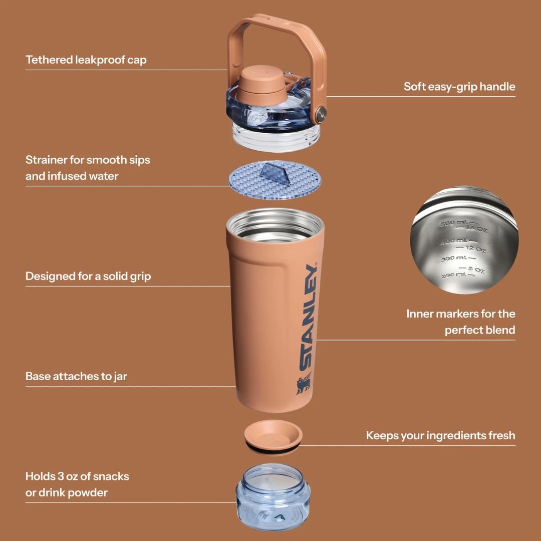 HYPE ELIXIR Stanley The Activate Shaker Bottle | 20 OZ Toast - view 3