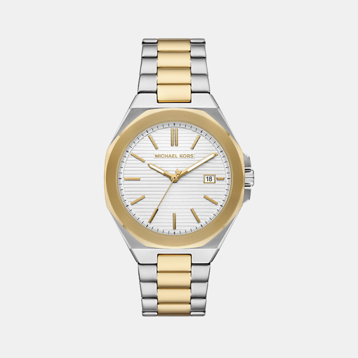 Michael Kors Callum Men Quartz White Dial Analog Stainless Steel Watch MKO1181