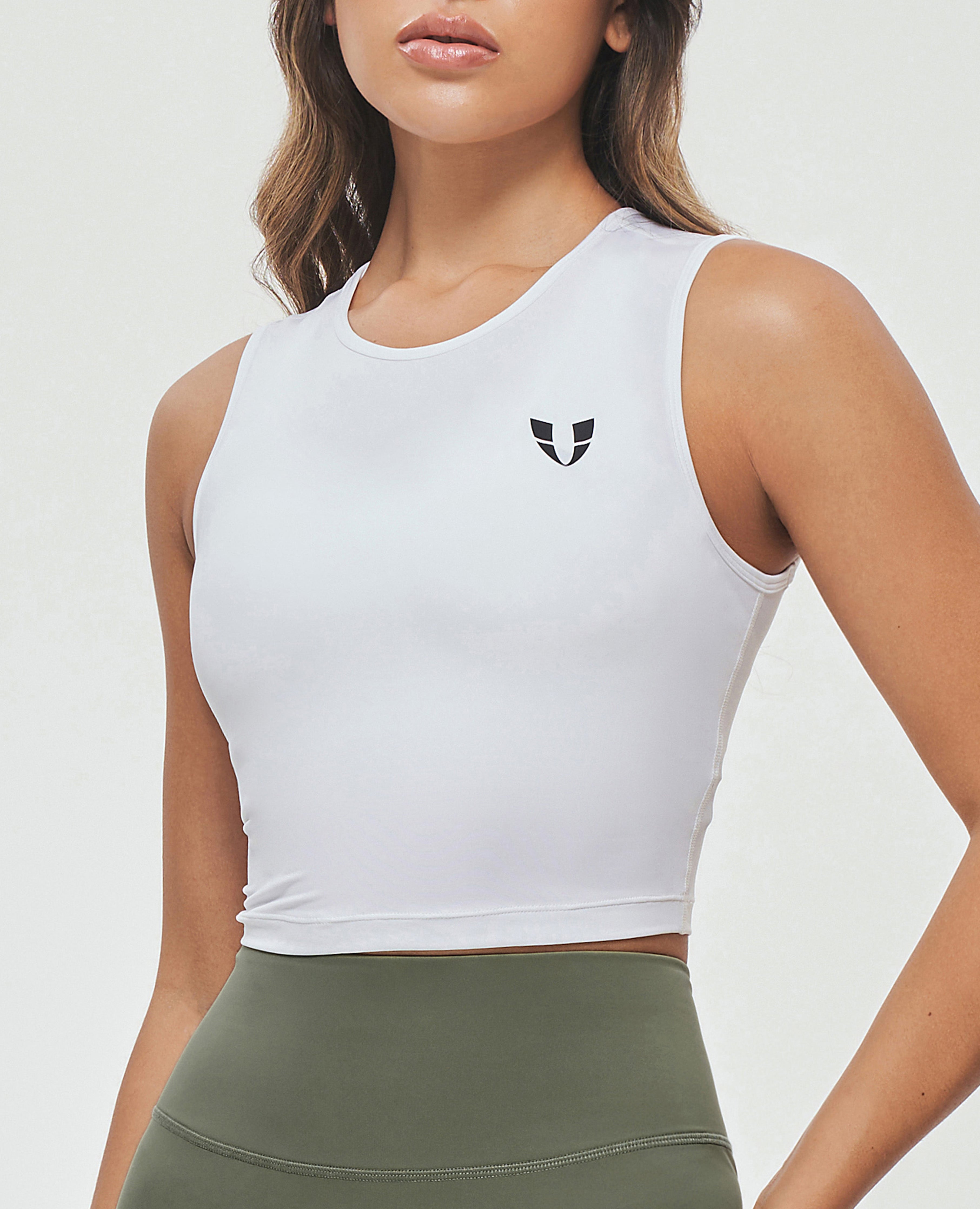 FIRM ABS Seamless Athletic Tank - White