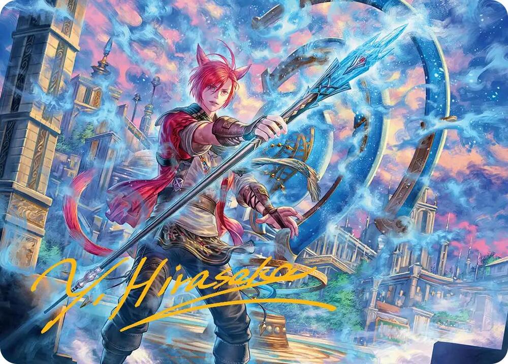 Tia scion reborn – Magic 19/53 - G'raha Tia, Scion Reborn Art Card [FINAL FANTASY: Art Series] [Gold-Stamped]