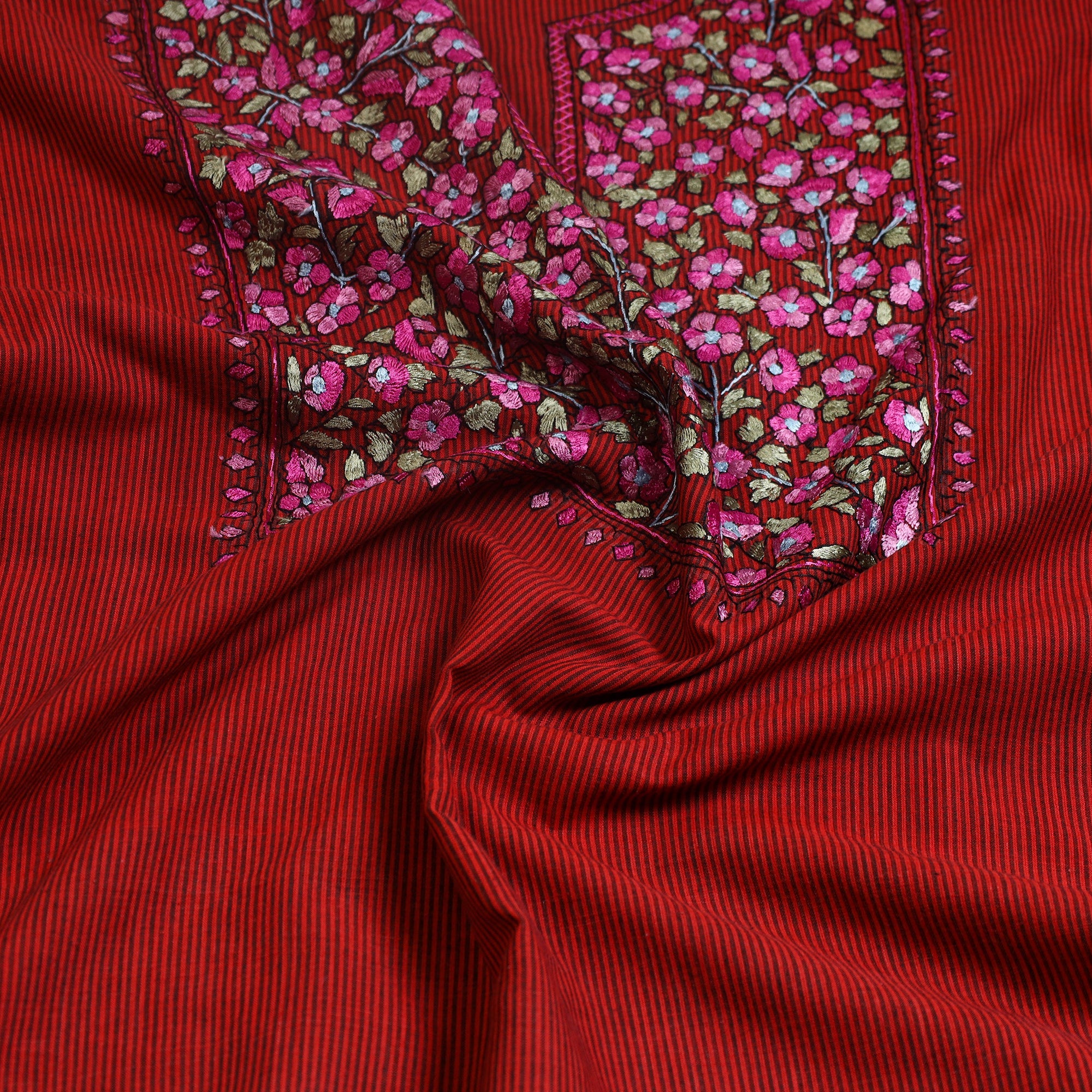 ITOKRI CRAFTS INITIATIVE 2pc Kashida Hand Embroidery Cotton Dress Material 39 - view 2