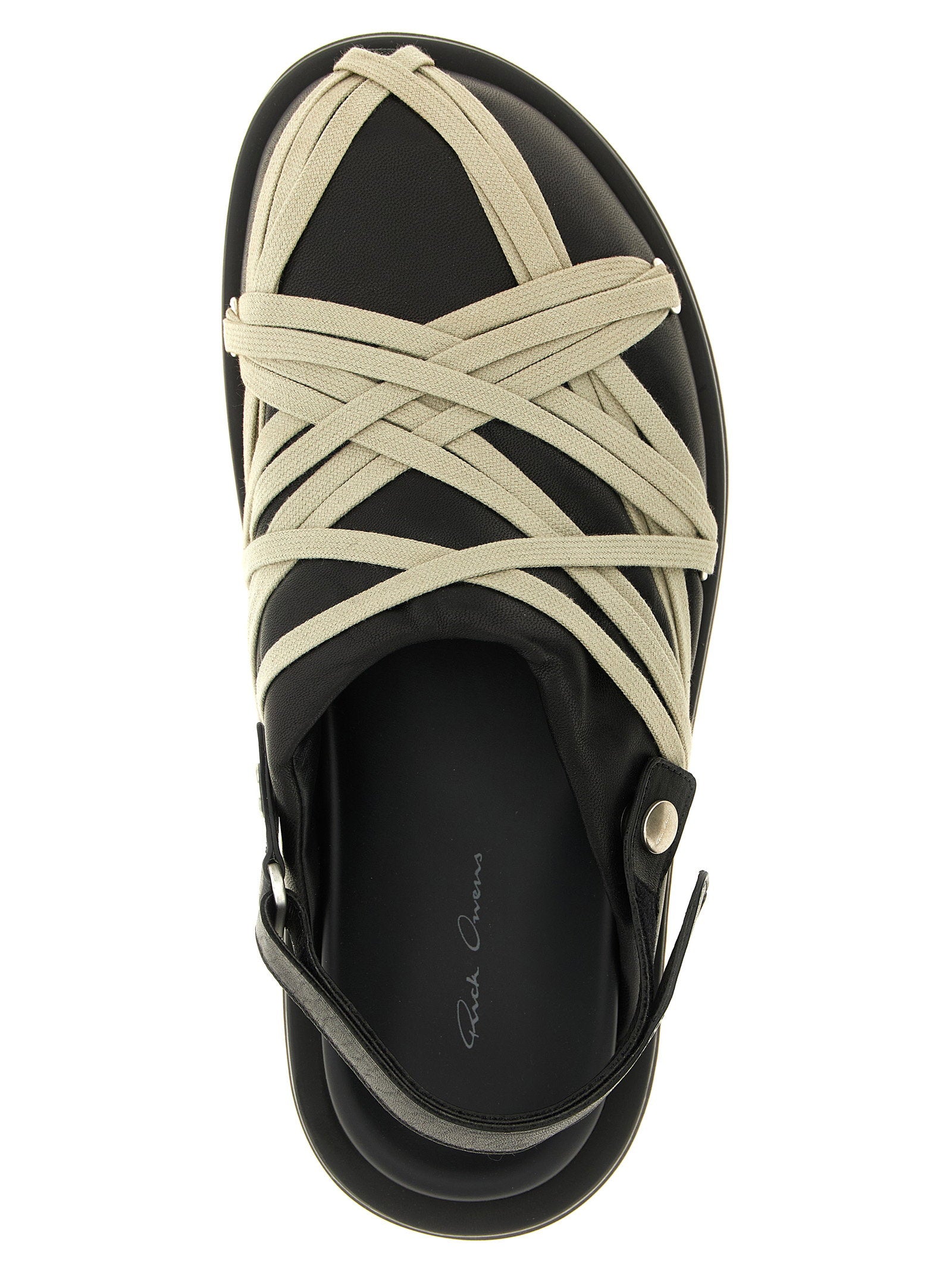 Rick Owens Padded Megalace Platform Sabots – 100% ram leather - view 4