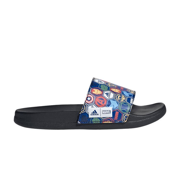 Yeezy adidas Adilette Comfort Slides Marvel Cloud White Royal Blue Core Black (GS)