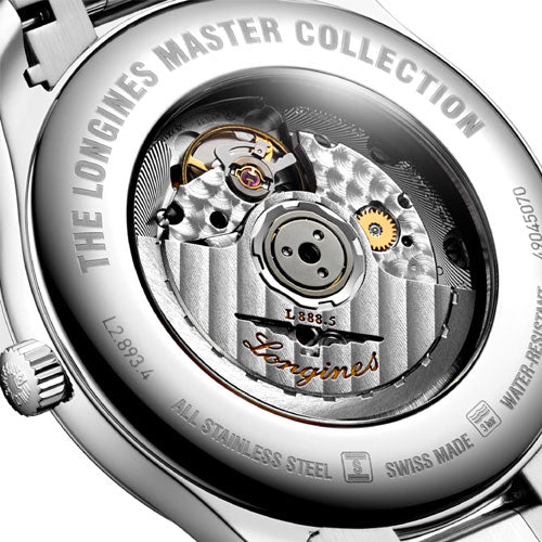 Longines Master Collection Black Lacquered Polished Dial Men 42mm - view 3
