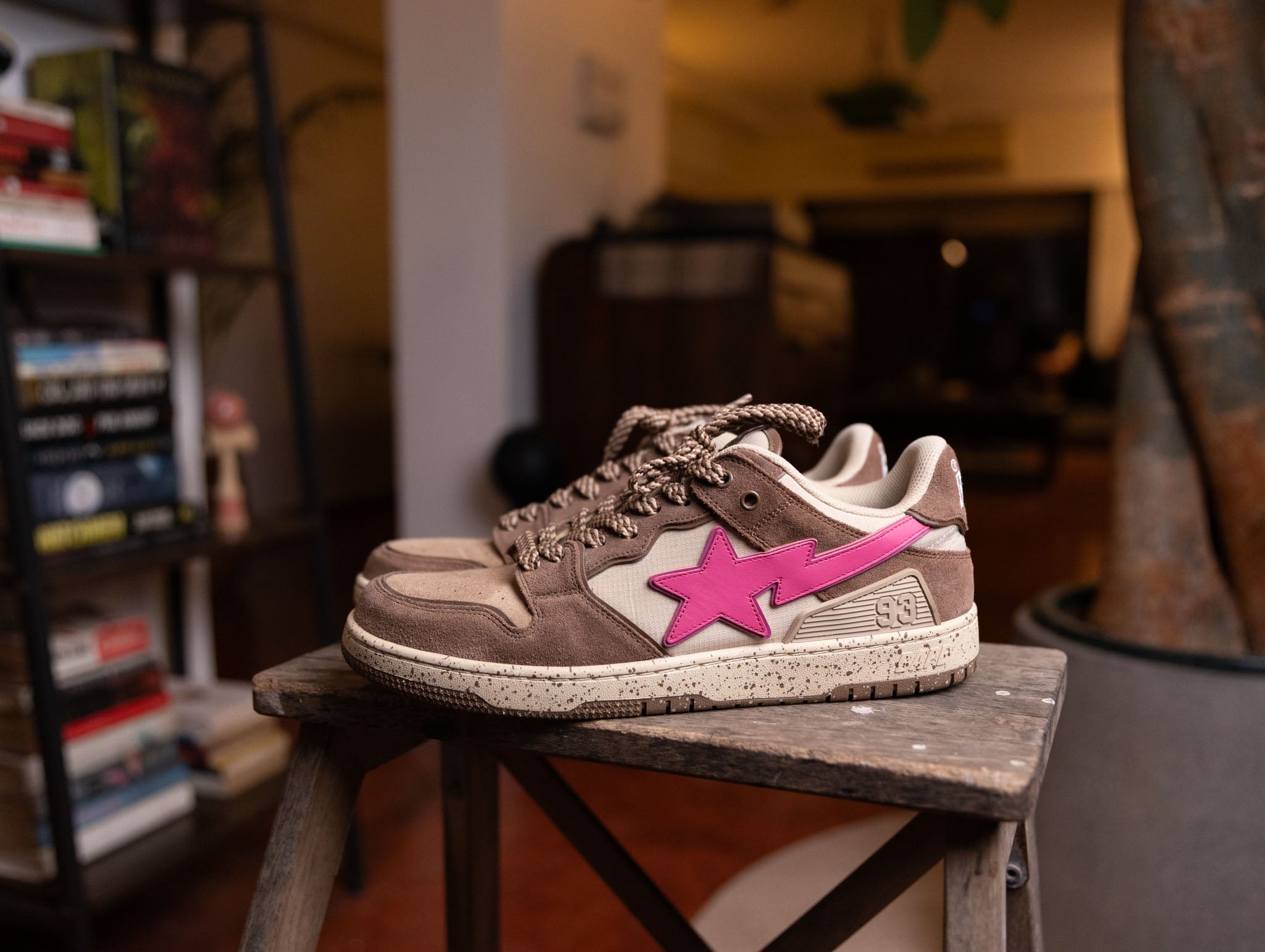 AAPE BY BATHING APE A Bathing Ape Bape SK8 Sta #6 Brown Pink