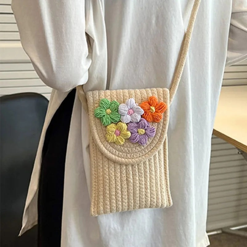Alamode By Akanksha Biscotti Floral Summer Jute Bag - view 3
