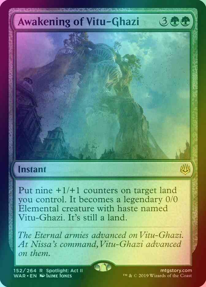 Magic Awakening of Vitu-Ghazi [152] [War of the Spark] [Foil]