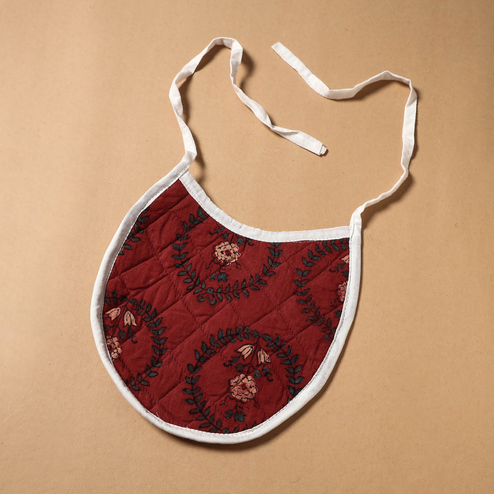JALPARI Ajrakh Block Printing Cotton Baby Bib
