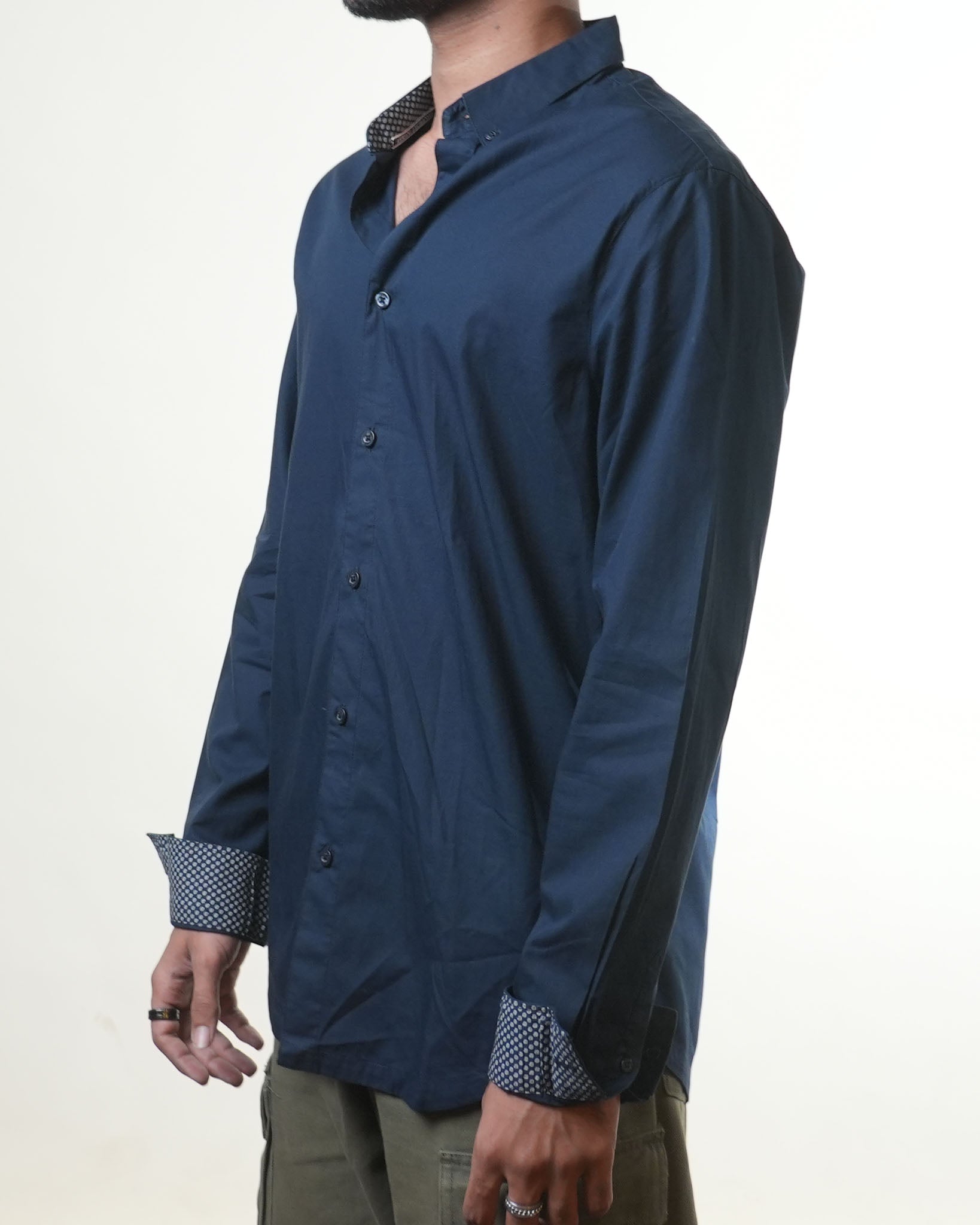 Armani Exchange Navy Blue Regular Shirt - view 2