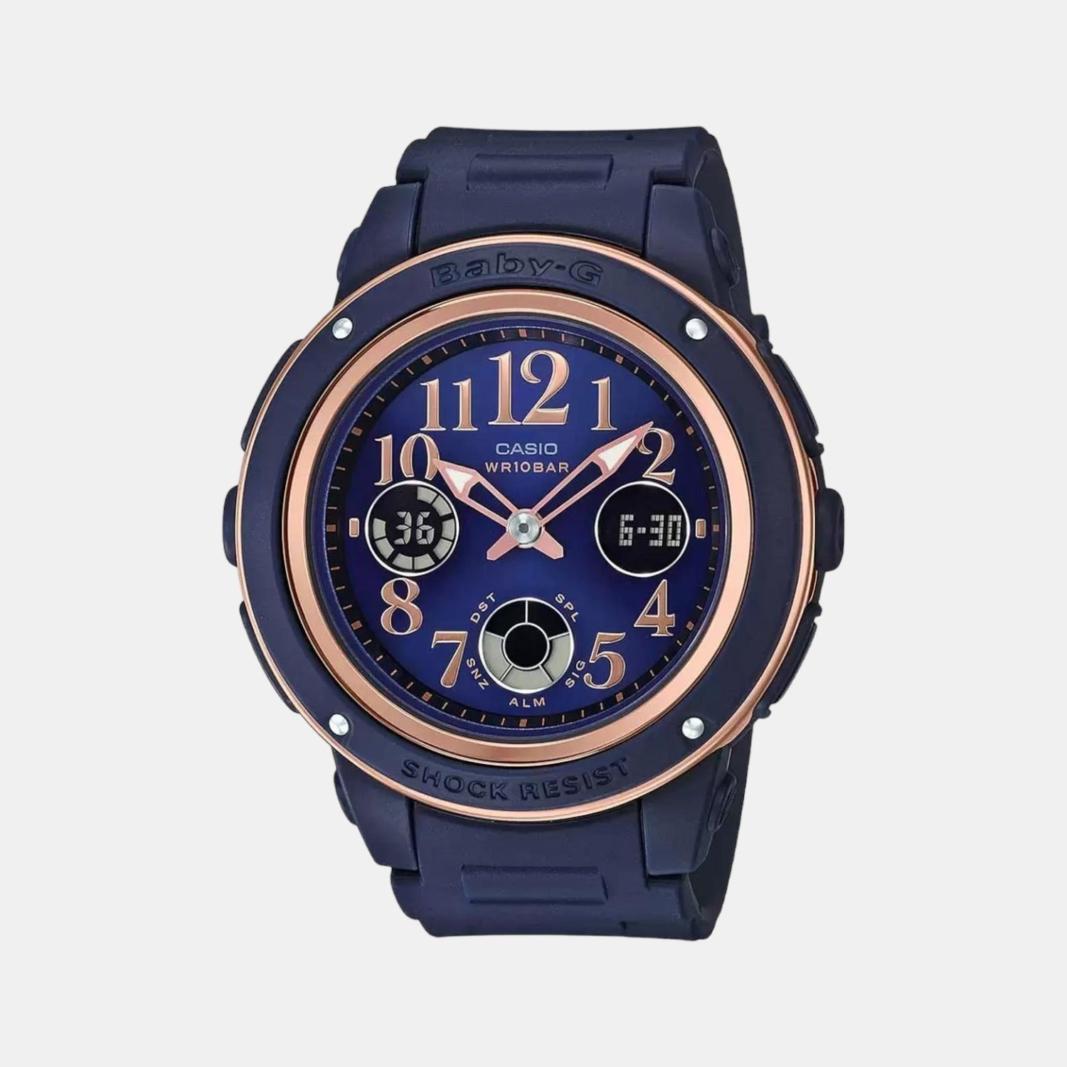 Casio Baby-G Women Quartz Blue Dial Analog-Digital Resin Watch BX137