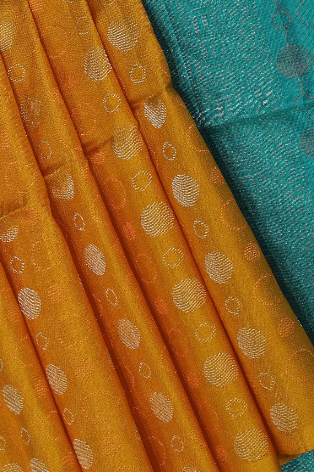 Kalanjali Gorgeous Mustard Saree – Women's - view 2