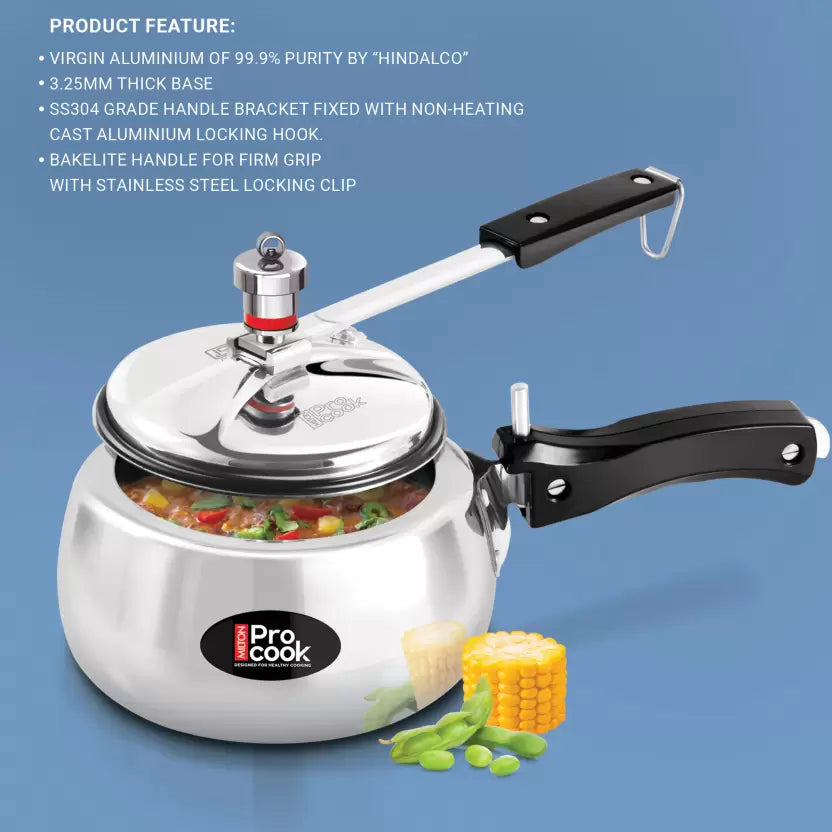 Curve Aluminium Pressure Cooker Inner Lid (Milton Procook) - view 3