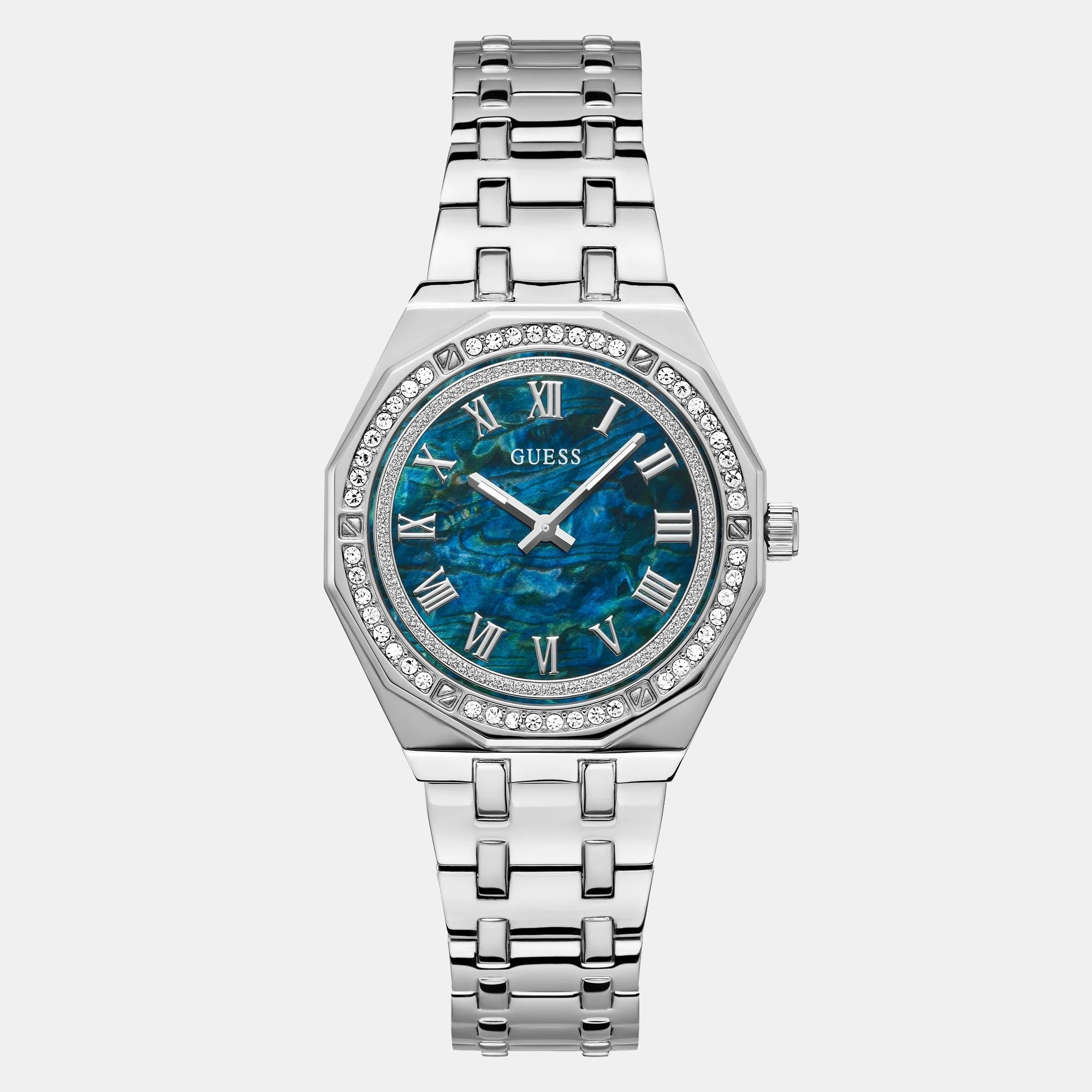 Guess Desire Women Quartz Blue Dial Analog Stainless Steel Watch GW0770L1