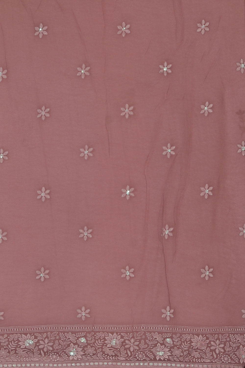 Kalanjali Georgette Purple Saree – Women's - view 4