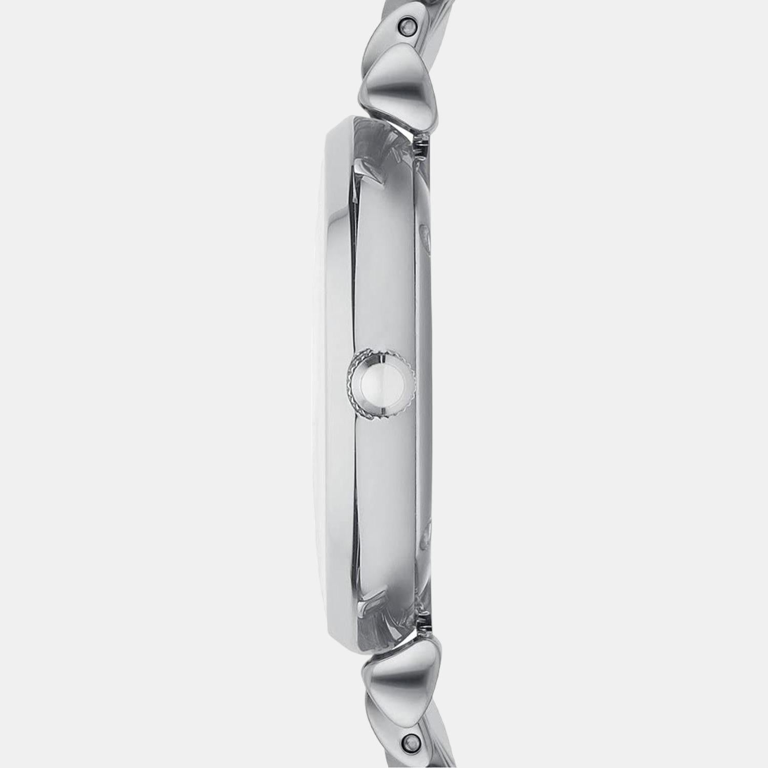 Emporio Armani Gianni T-Bar Women Quartz Mother Of Pearl Dial Analog Stainless Steel Watch AR1908 - view 2