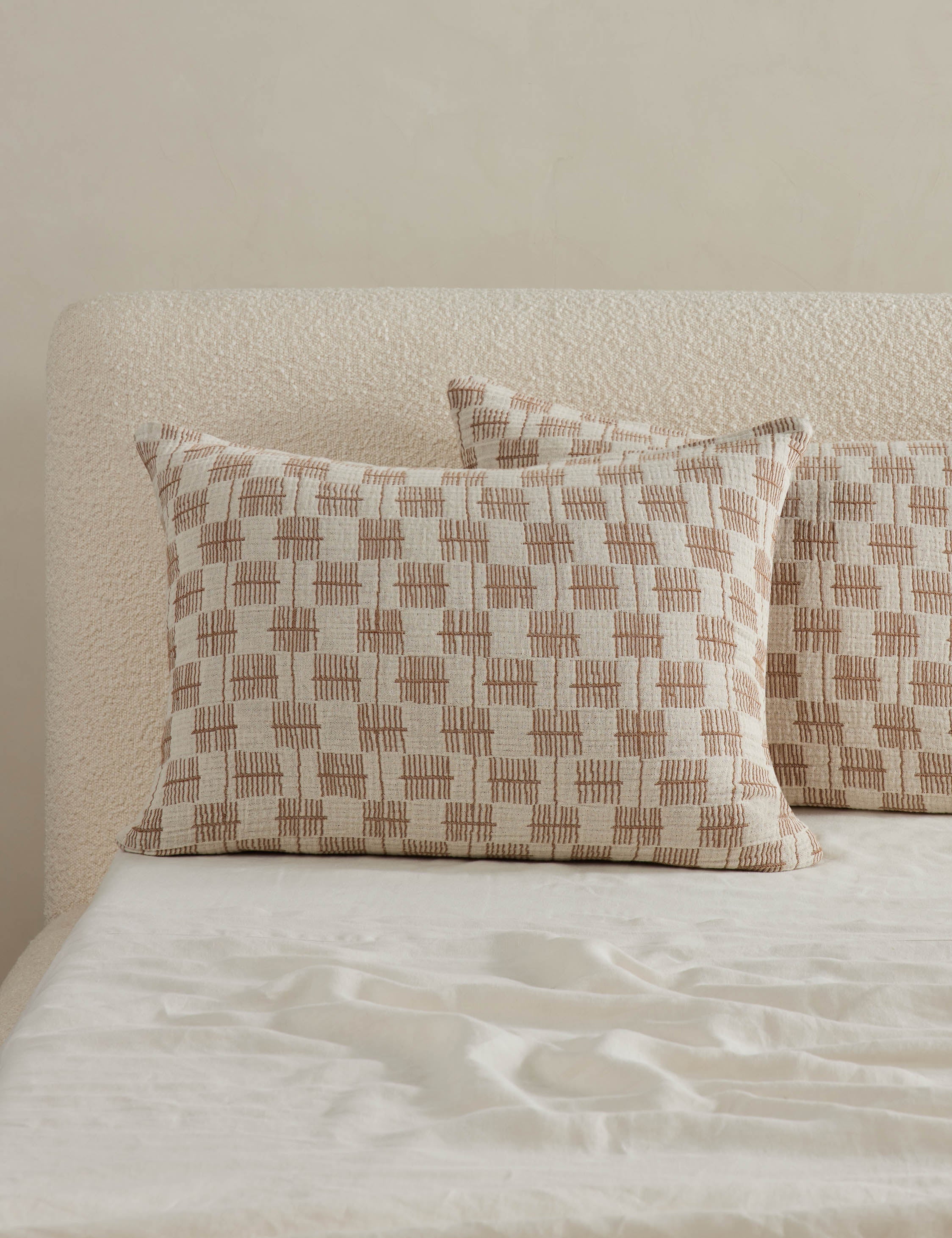 Lulu and Georgia Basketweave Cotton Sham by Sarah Sherman Samuel