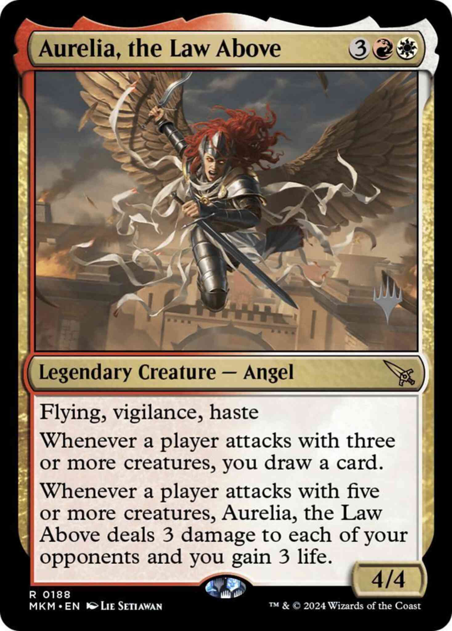 Aurelia the law – Magic Aurelia, the Law Above [188p] [Promo Pack] [Murders at Karlov Manor: Promos] [Non-Foil]