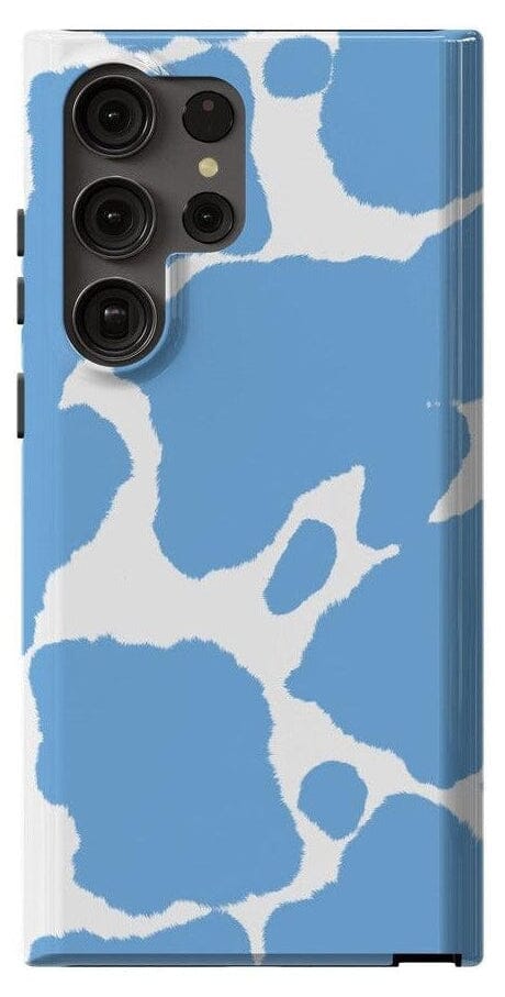 Casetry Current MOOd | Light Blue Cow Print Samsung Case - view 2