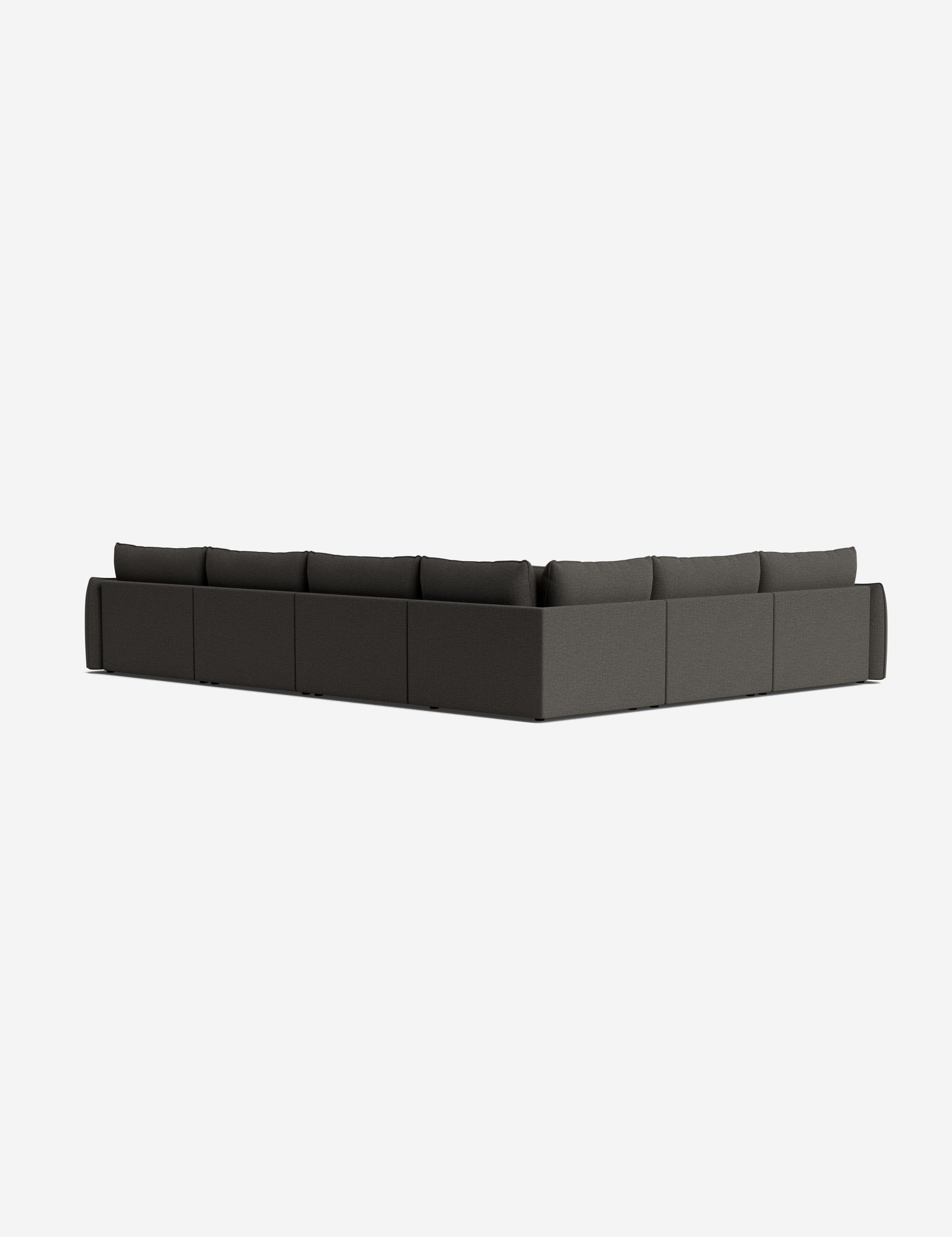 Lulu and Georgia Balmer Modular Corner Sectional Sofa With Ottoman - view 87