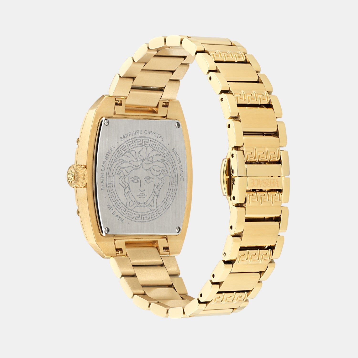 Versace Dominus Women Quartz Black Rectangular Dial Analog Stainless Steel Watch VE8K00524 - view 4