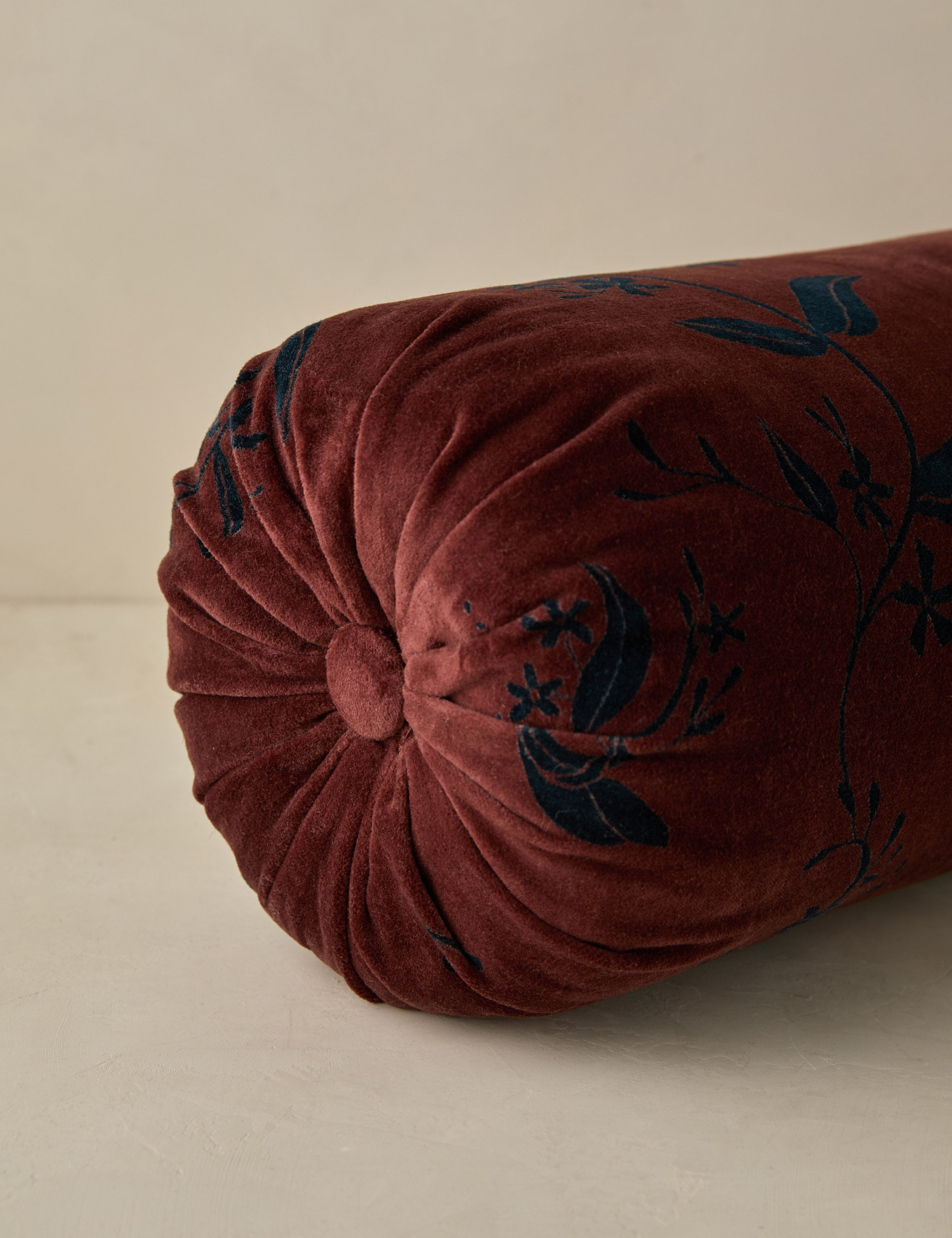 Lulu and Georgia Carmine Velvet Pillow – Sangria - view 12