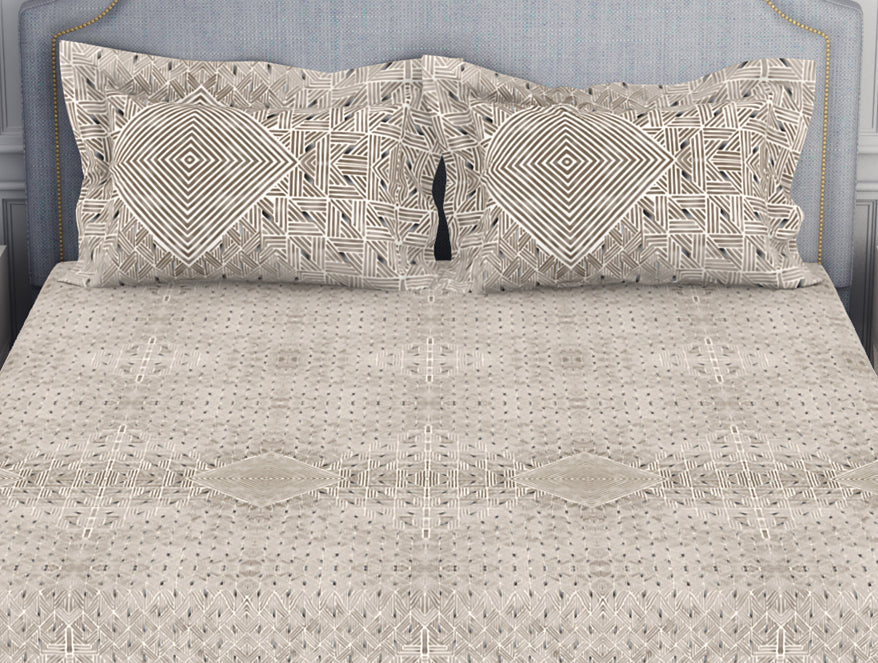 Spaces India Tonalelgence Geometric 100% Cotton Fitted King - Essentials by Spaces - view 4