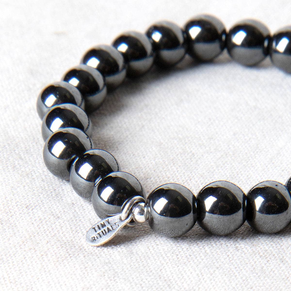 Tiny Rituals Hematite Energy Bracelet 8mm - view 4
