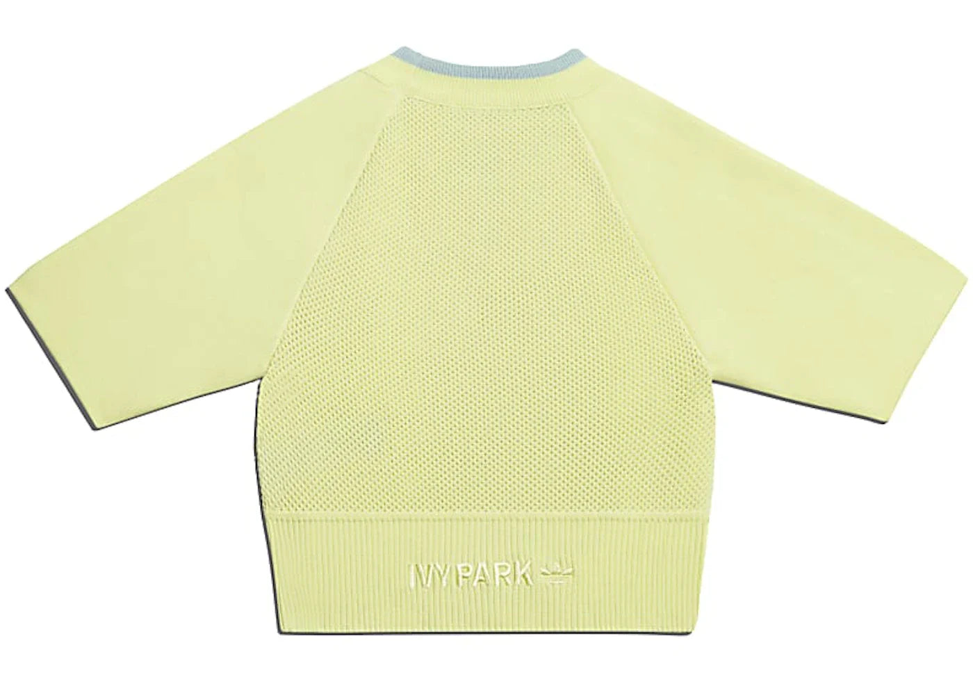 adidas Ivy Park Knit Crop Top Yellow Tint - view 2